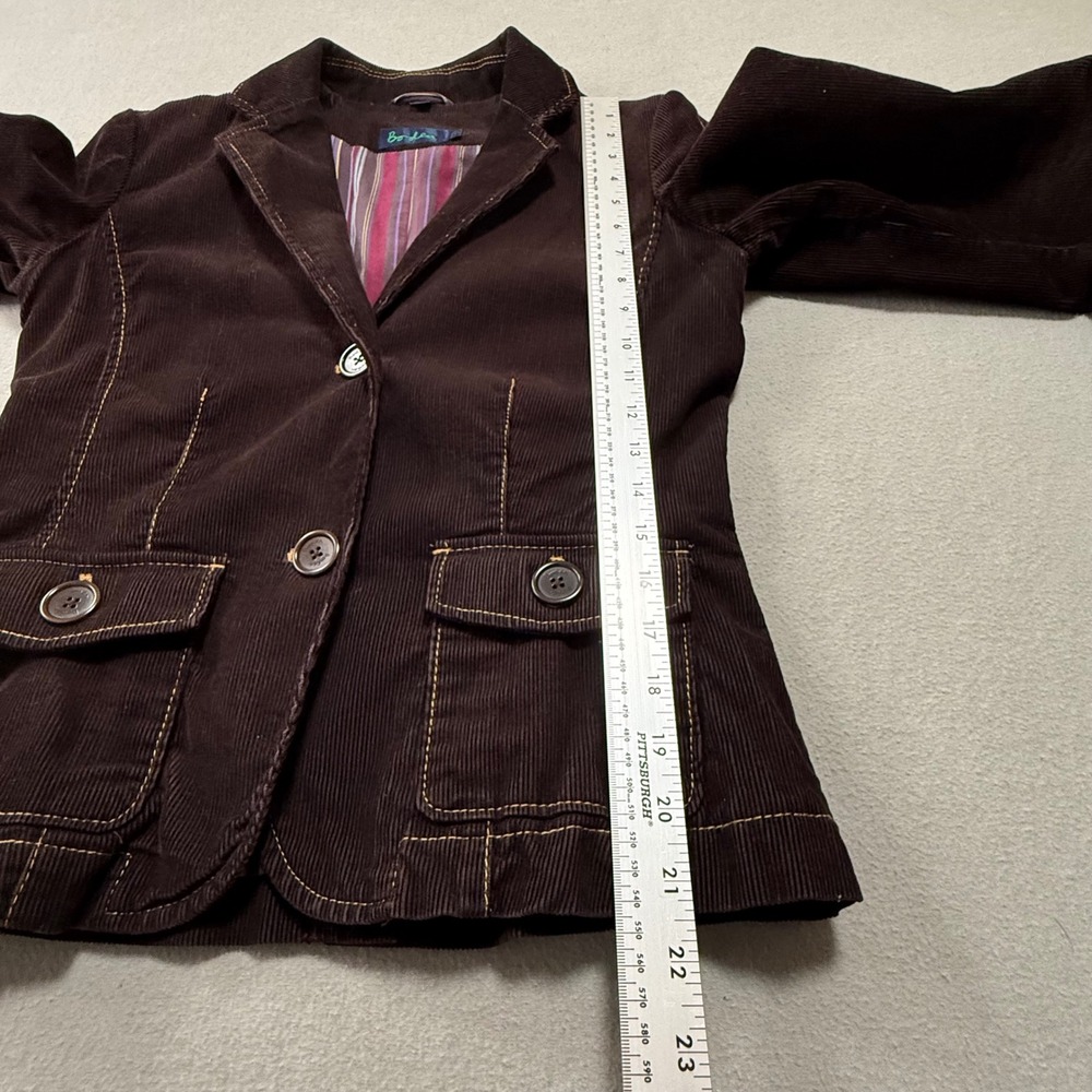Boden Tailored Corduroy Cotton Preppy Blazer Jacket Women Size 10 - Picture 5 of 13
